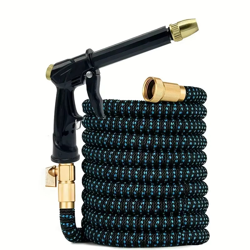 Garden Hose Expandable Magic Hose for Garden Watering and Cleaning, 3/4 ", Connector, Sprinkler Head, Watering Device, No Kinks