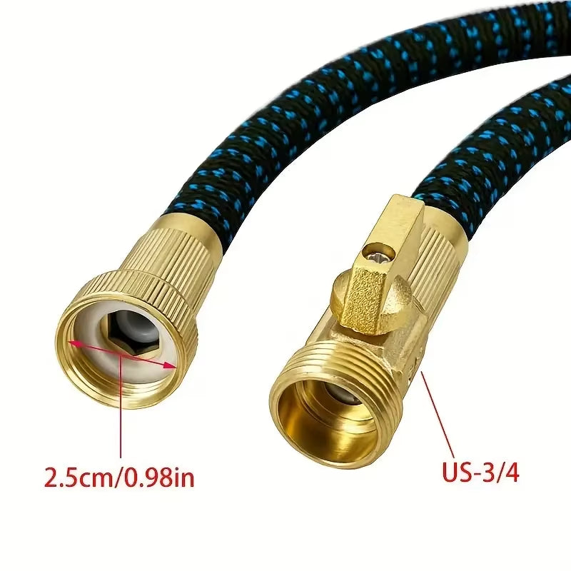 Garden Hose Expandable Magic Hose for Garden Watering and Cleaning, 3/4 ", Connector, Sprinkler Head, Watering Device, No Kinks