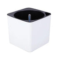 Self Watering Planter White Flower Pot with Water Level Indicator Self Watering Plant Pot Modern Decorative Bonsai Pot