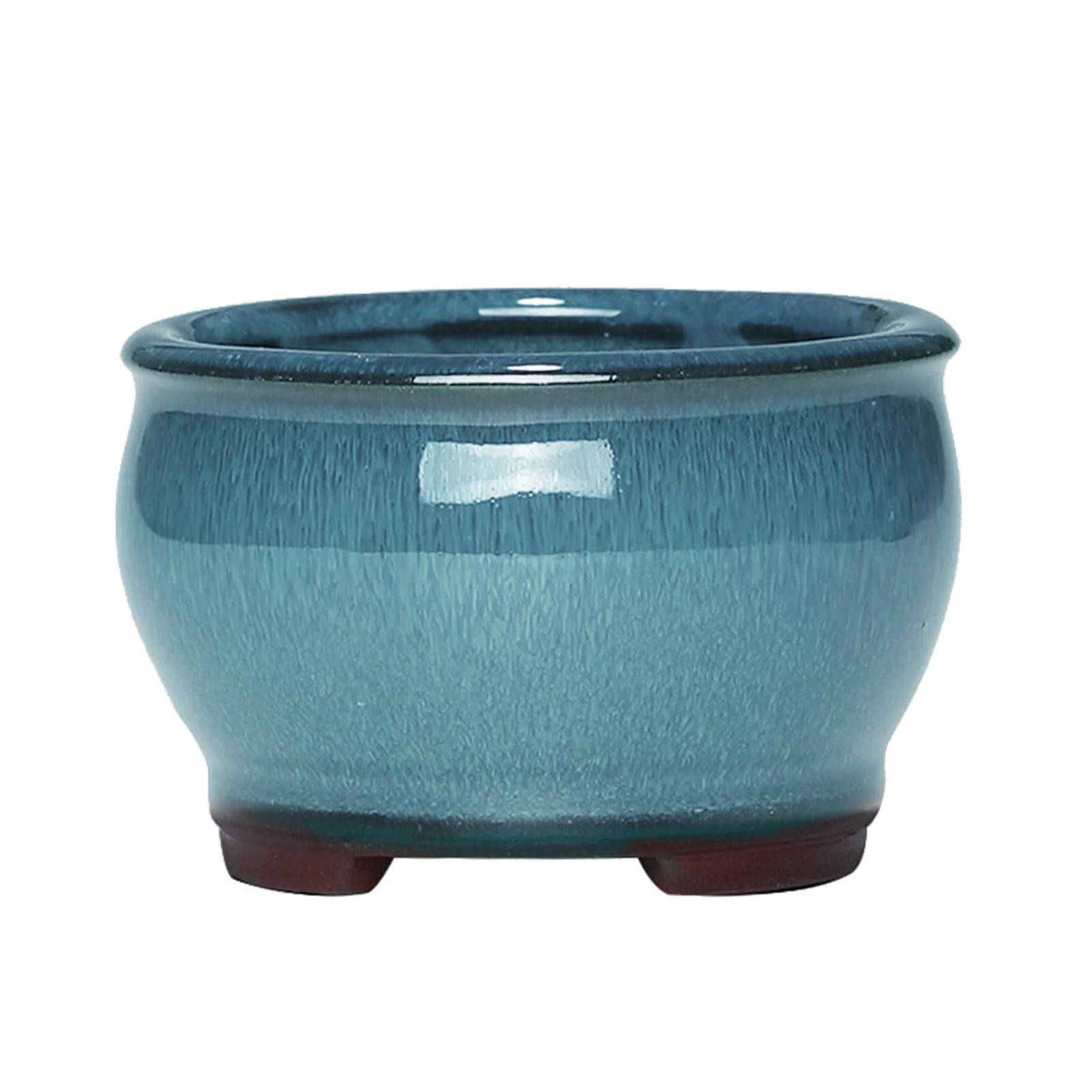 Ceramic Succulent Flower Pot Small Glazed Plant Flower Pot for Indoor Flowers Cactus Herbs Aloes