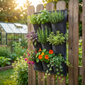 7 Pocket Vertical Garden Planter – Wall Hanging Felt Grow Bag